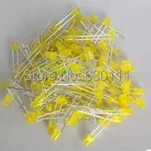 1000 шт./лот F3 3 мм светодиодный светодиод 3 мм светодиодный желтый диод