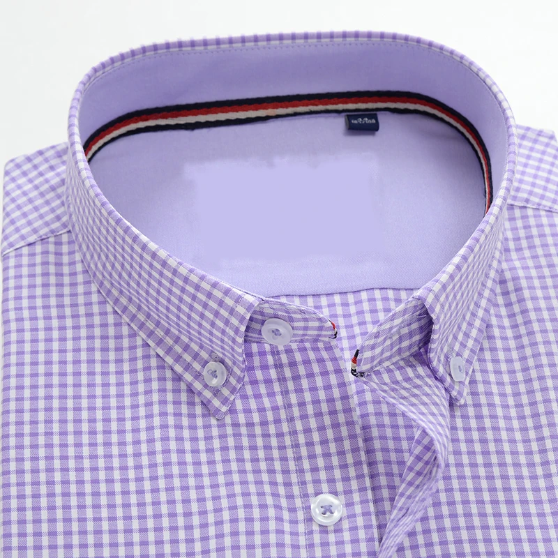 Новое поступление модные Оксфордские мужские рубашки с длинным рукавом высокого качества в полоску Формальные осенние очень большие размеры M-9XL10XL