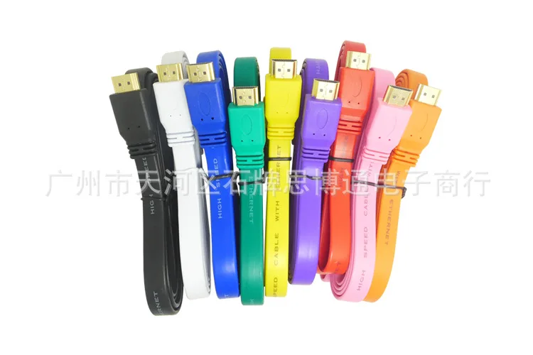 3 м 1 5 HDMI к кабель 4 в 1080p 3D плоская линия Короткий позолоченный штекер Мужской для