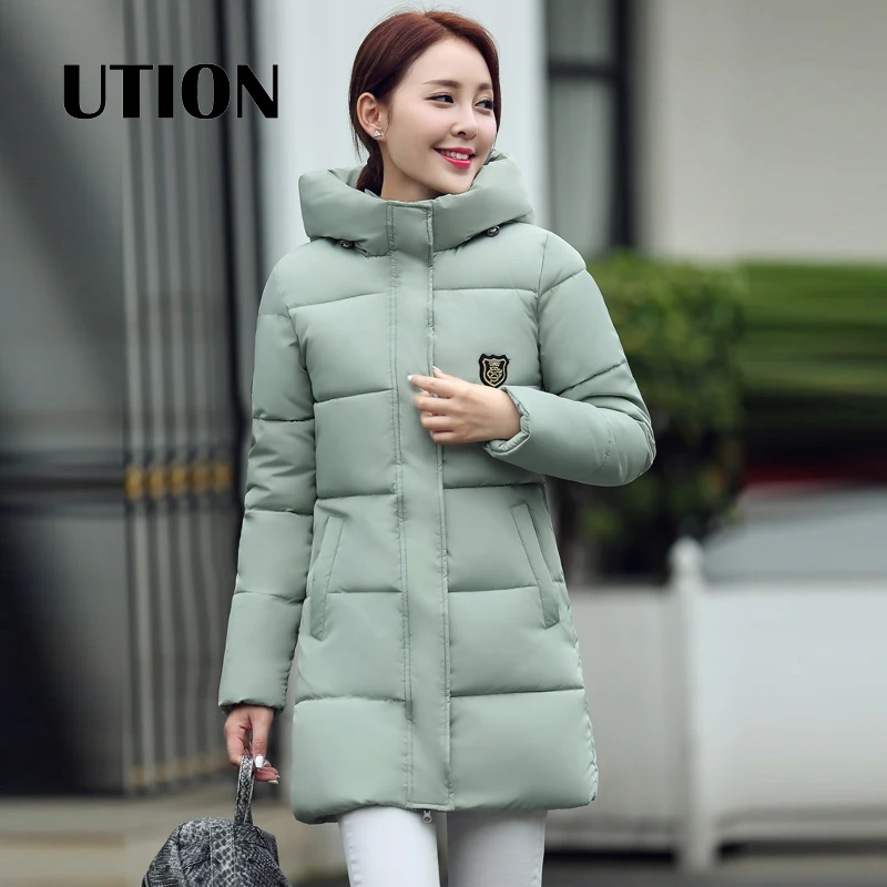 2016 Winter Thick Coats Solid Winter Coat Women Long Parka Thick Cotton Winter Coat Women Jacket