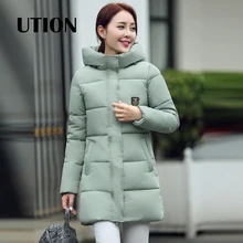 2016 Winter Thick Coats Solid Winter Coat Women Long Parka Thick Cotton Winter Coat Women Jacket