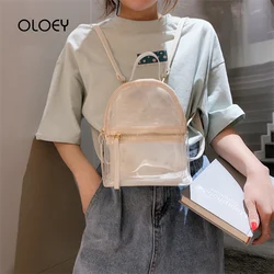 Clear Transparent PVC Women Backpack Cute Harajuku School Bags For Teenage Girls Female Quality Travel Bagpack Bookbag Mochila Clear Transparent PVC Women Backpack Cute Harajuku School Bags For Teenage Girls Female Quality Travel Bagpack Bookbag Mochila