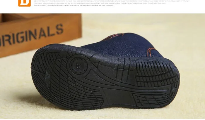 New Autumn Baby Shoes 2017 Casual Demin Jeans Children Boots Winter Canvas Rubber Boys Sneakers Plush Warn Toddler Girls Shoes 467 (12)
