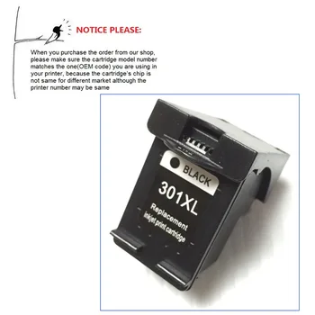 

YOTAT BK Remanufactured 301 Ink cartridge for HP301 HP301XL DeskJet 1050 2050 2050s 2510 3510 D1010 1510 2540 4500 printer