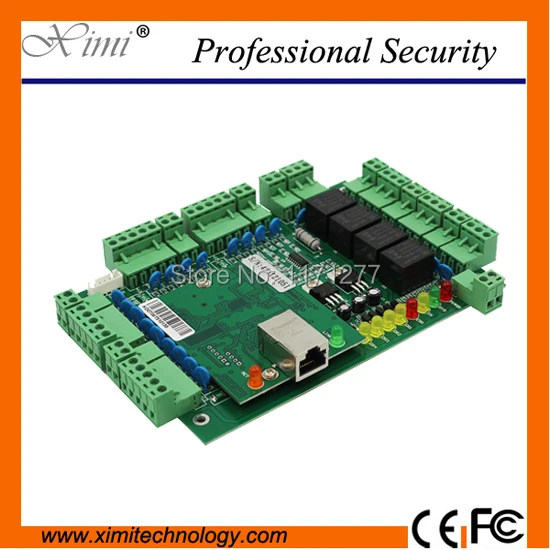 

Free shipping TCP/IP werserver control four doors access control system door access control board