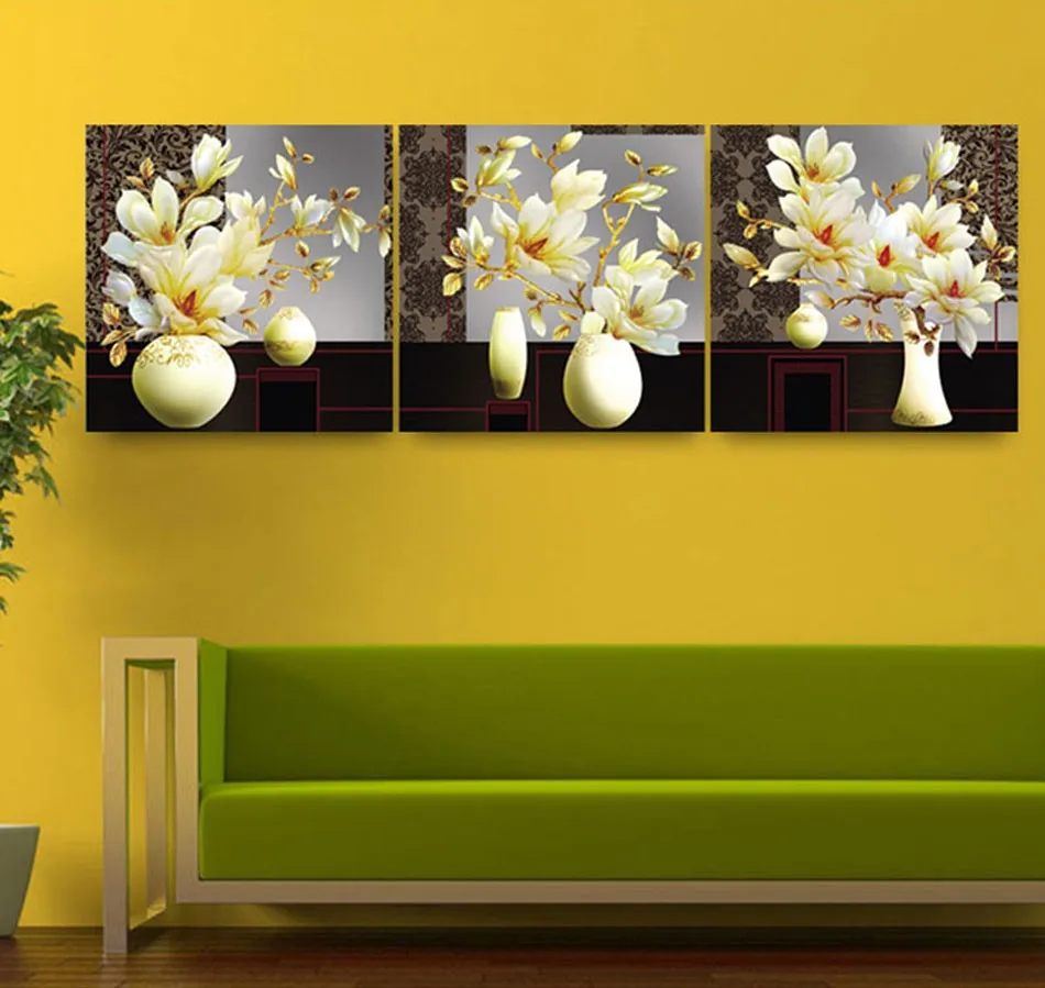 Billig H183 diamant malerei foto, voll stickerei diamant, blume, 5d strass kunst, malerei triptychon, diamant malerei triptychon