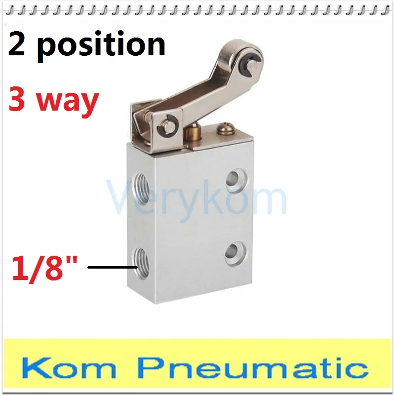 G1/4" 2 Position 3 Way Pneumatic Mechanical Valve S3HL-08 Aluminium Alloy 