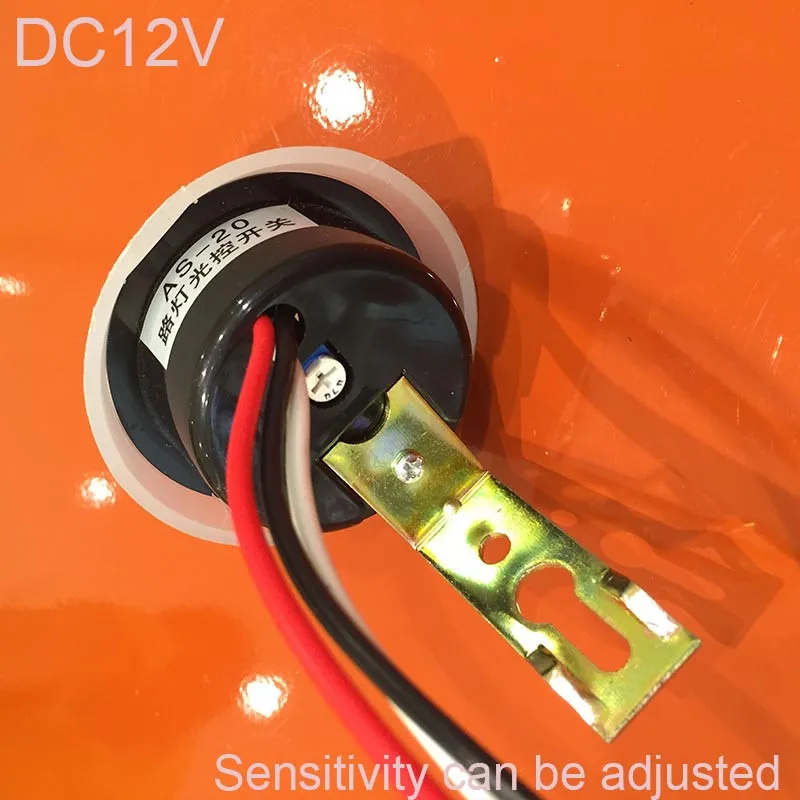  Automatic Auto On Off Photocell street Light Switch Photo Control Photoswitch Sensor DC12V Sensitivity adjustable 1PC (5)