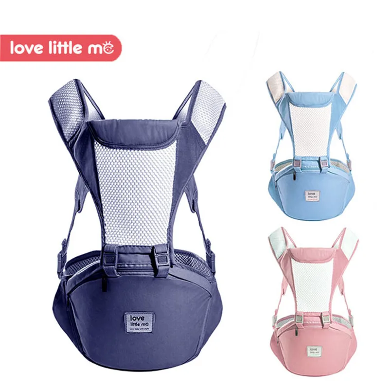 Любовь Little Me новые дышащие эргономичный Baby Carrier младенческой хлопок Wrap Детские Кенгуру Hipseat кучи слинг для малыша табурет