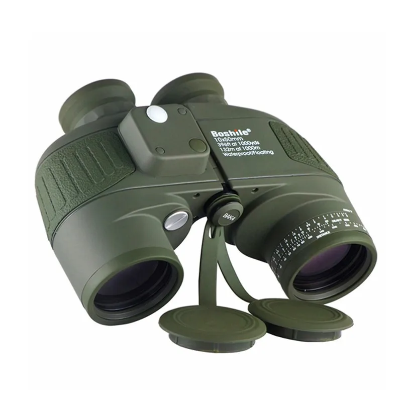 Binóculos do Exército à Prova Noturna de Alta Dwaterproof Água Marinha Profissional Digital Bússola Caça Telescópio Lll Visão Potência 10x50 9 Telescópio e binóculos