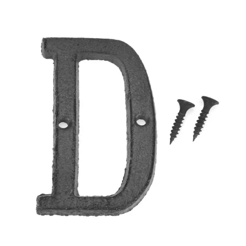 Металлические буквы знак на дом чугунные A-Z Алфавит дверная пластина DIY Кафе Магазин дверная пластина для домашнего декора стен вечерние Указатели направления
