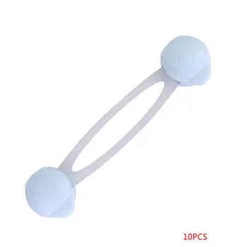 

New Portable 10PCS/set Baby Kids No Drilling Safety Lock Adhesive Child Proof Refrigerator Cupboard Cabinets Drawer Door