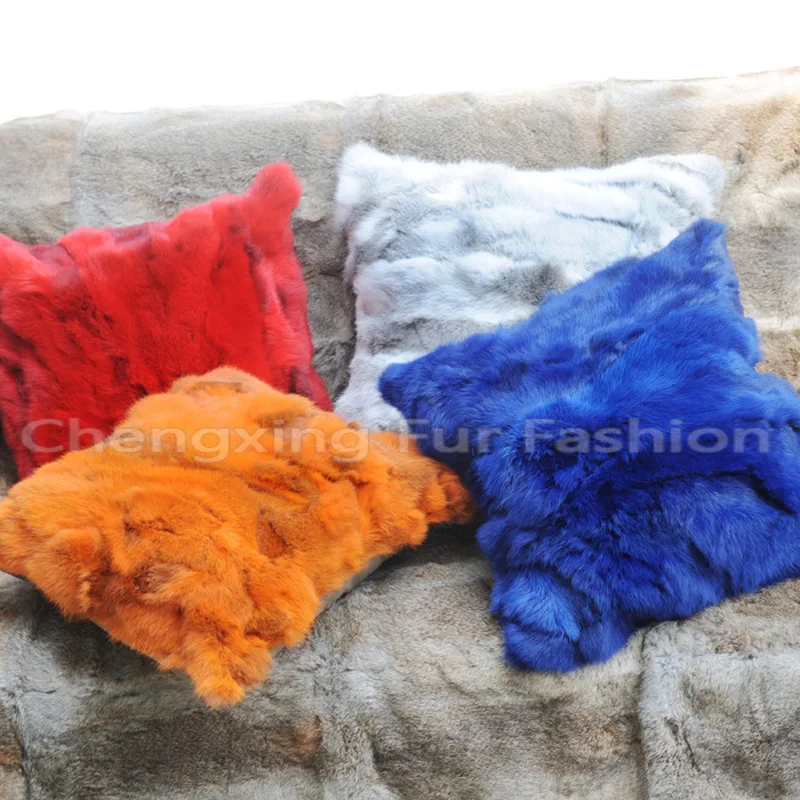 Epacket Free Shipping CX-D-17C2 Chinese Wholesale Bed Custom made Patchwork Rabbit Fur Pillow Cushion Covers | Дом и сад