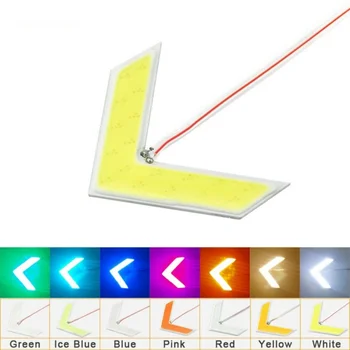 

1PCS Auto COB 18SMD 18LED Arrows Lamp Indicator Safe led Panels Car Side Mirror Turn Signal Light 7-Color