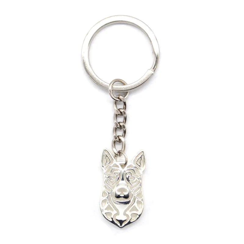 Jewelry Cutout Pet Dog Key Chains Lovers' Australian Cattle Dog Pendant Key ChainsKey Chains