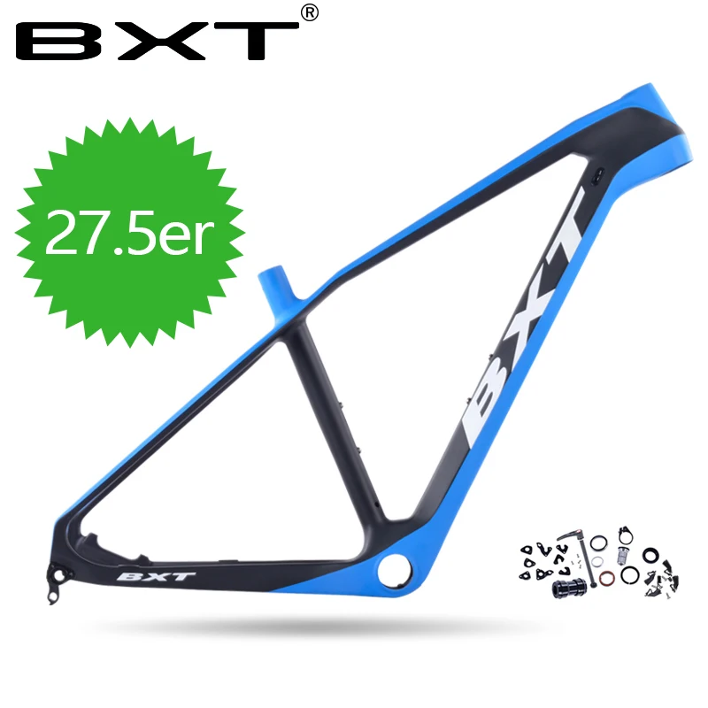 

BXT 2018 mtb carbon frame 27.5er mountain bike frame t1000 142x12 and 135*9 compatible MTB China racing bike carbon frame