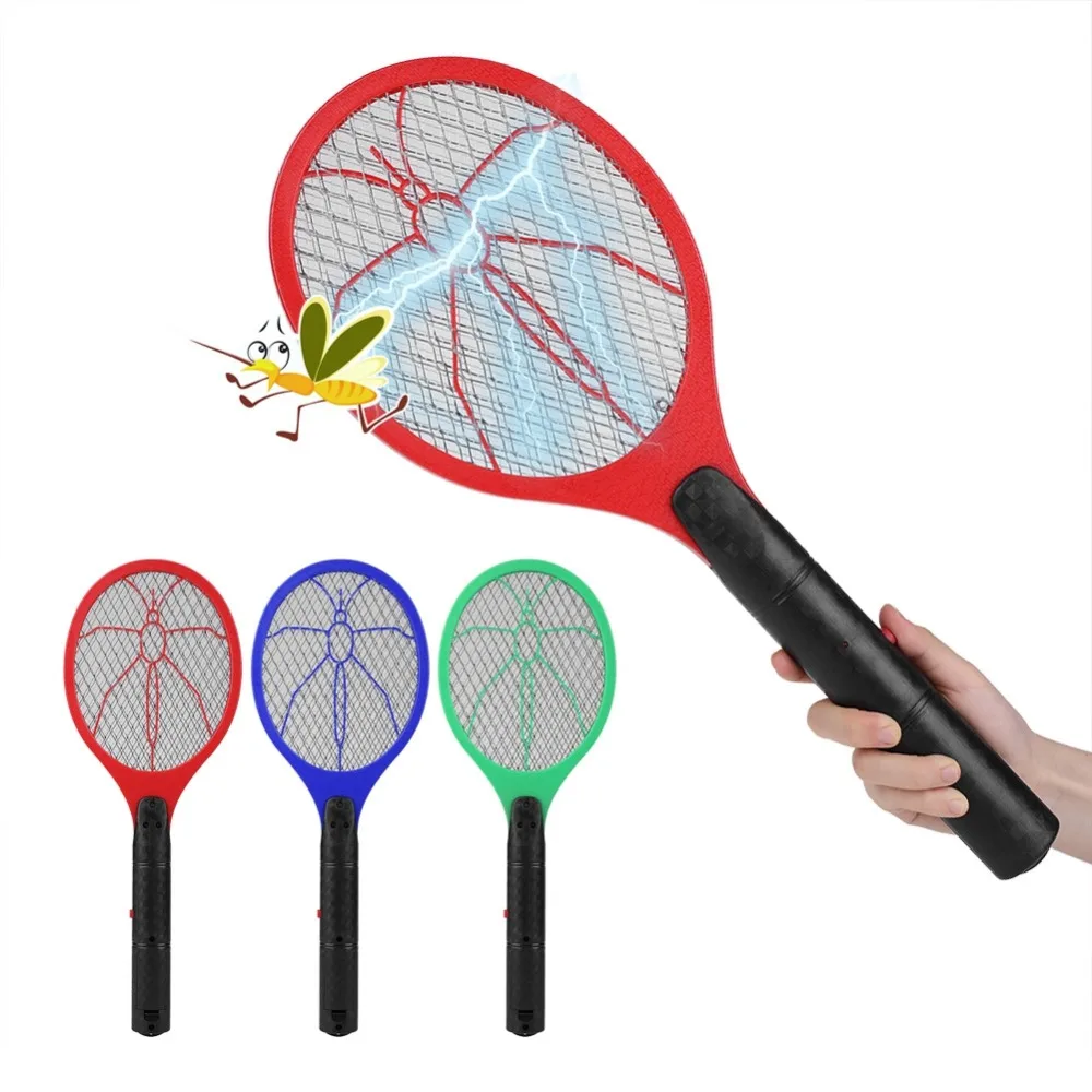3 Layers Mesh Household Electric Mosquito Killer Swatter Battery Type