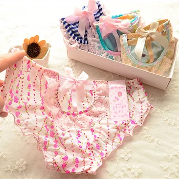 

hollow briefs Milk silk low-rise cute girl underwear majtki damskie thongs g-string culotte calcinha sem costura string femme