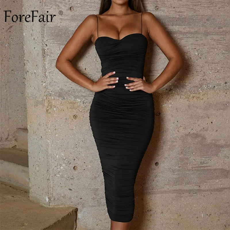 Forefair Sexy Midi Party Dress 2019 New  (20)