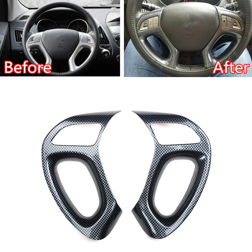 

Car Steering Wheel Button Switch Decoration Bezel Cover Trim For Hyundai ix35 2010 2011 2012 2013 2014 2015 Car Styling ABS