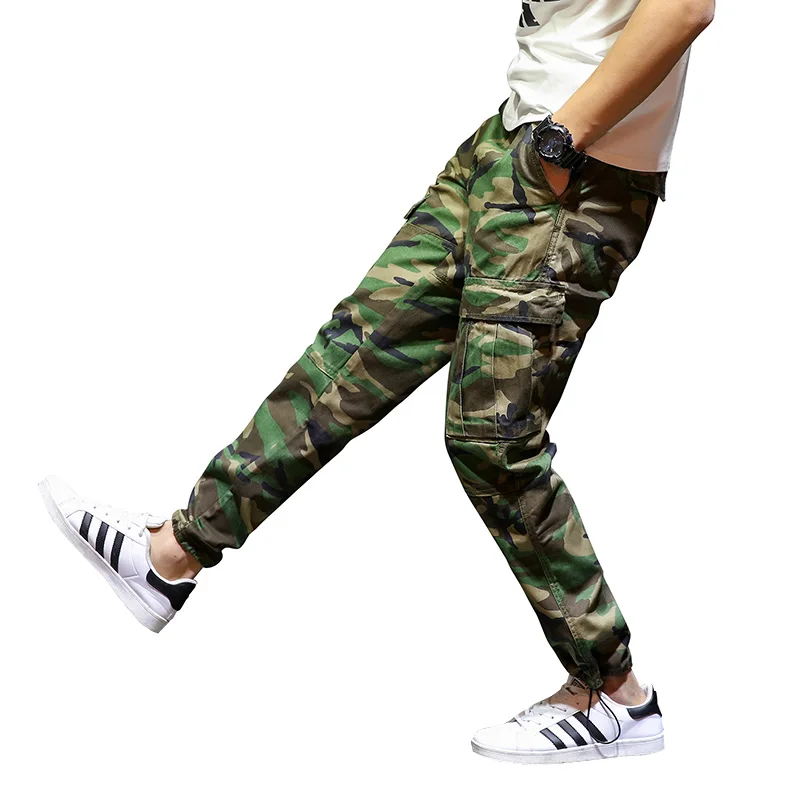 

Fashion Streetwear Men Jeans Military Army Trousers hombre Japanese Style Loose Fit Cargo Pants Hip Hop Joggers Pants homme