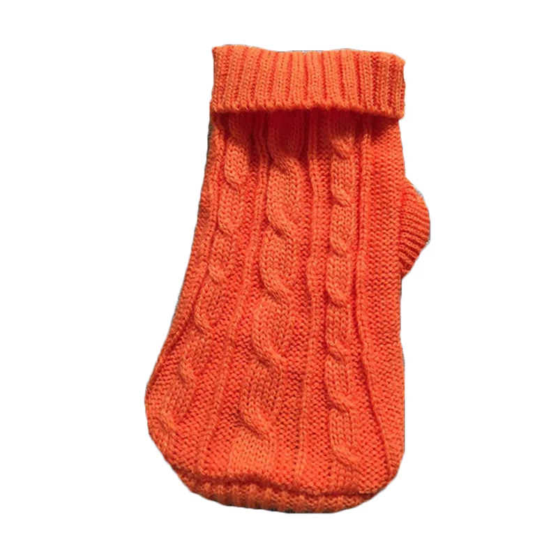 Новое поступление модные 8 цветов свитер для собаки зимняя теплая одежда для маленьких товары собак классический сплошной цвет