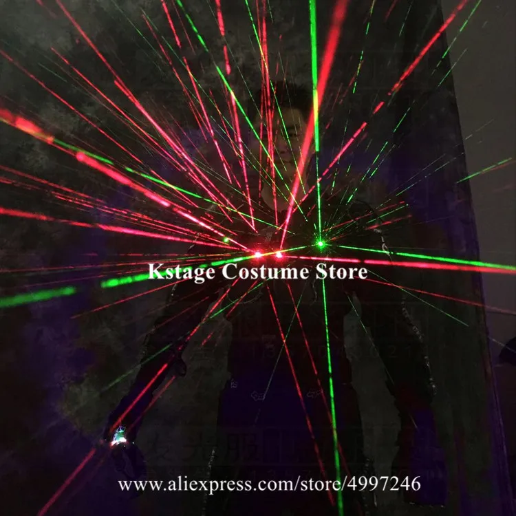 RE32 Tron светодиодные костюмы RGB свет красочный робот Мужской костюм dj носит led