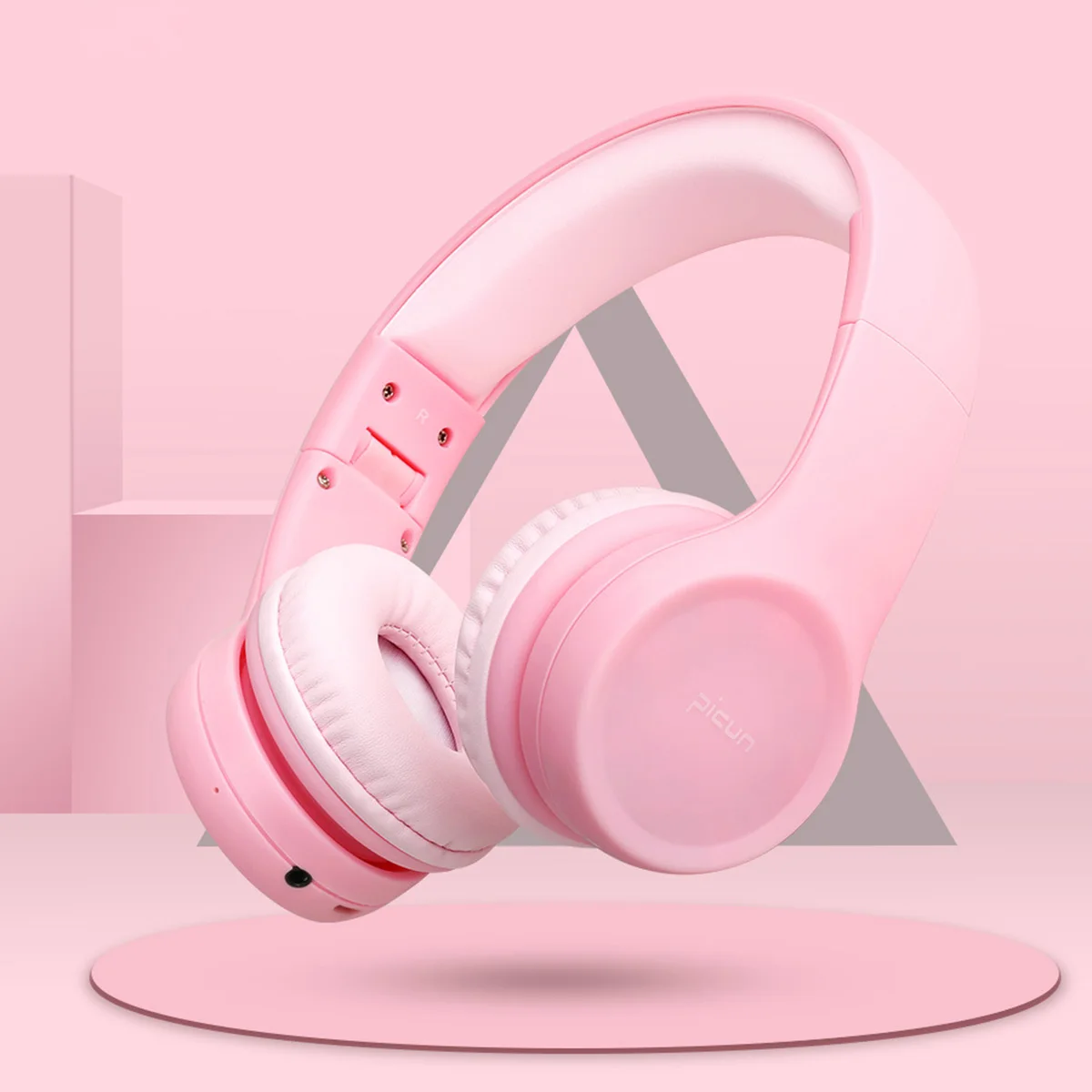 Portable Wireless bluetooth Kids Headphone 85dB Foldable Children Child Safely Over Ear Adjustable Headset with Mic