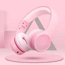 Portable Wireless bluetooth Kids Headphone 85dB Foldable Children Child Safely Over Ear Adjustable Headset with Mic