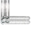 JIGONG Multi-function Adjustable Four-Sided Folding Measuring Tool Multi-Angle Template Scale Ruler 5