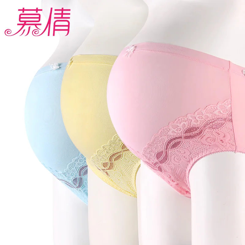 muqian 3pcs/lot Maternal abdomen underwear Women High Waist
