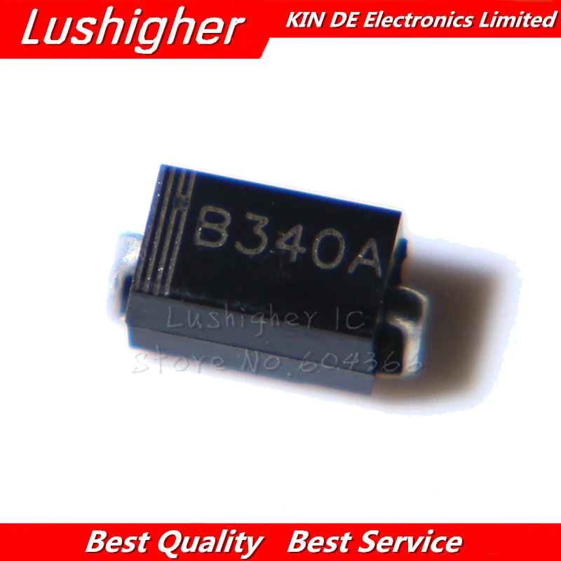 50PCS B340A B340 3.0A SMA SURFACE MOUNT SCHOTTKY RECTIFIER free ...