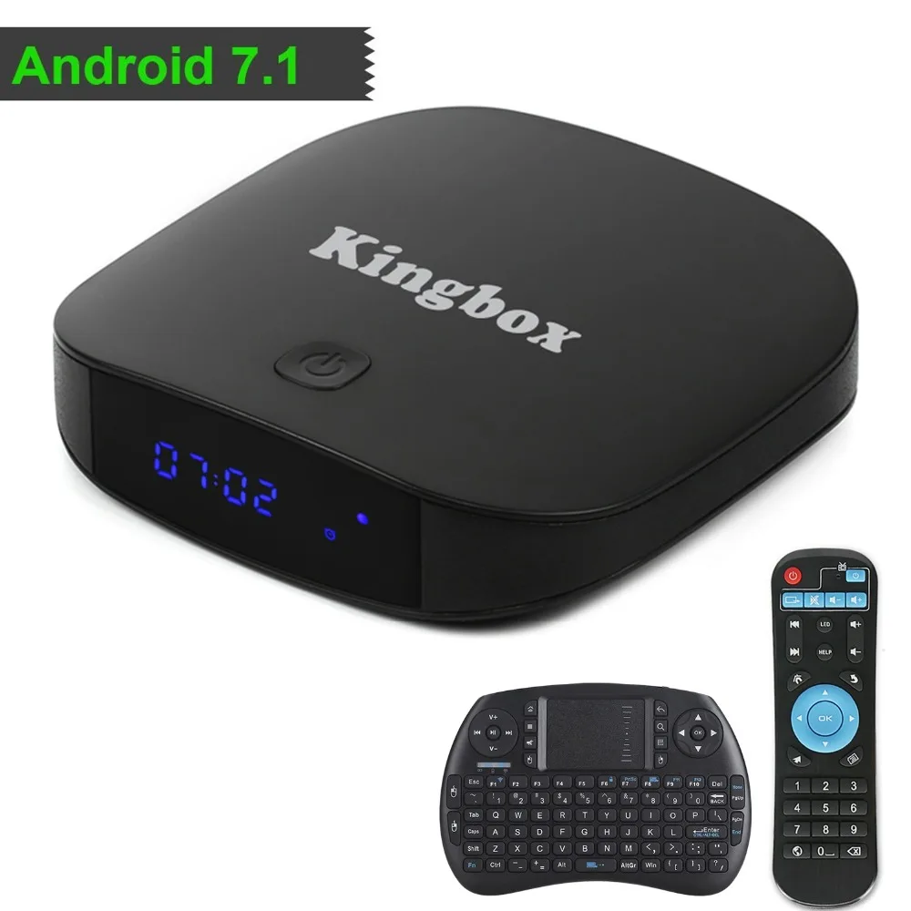 

2018 New Leelbox K2 Android 7.1 TV Box 2GB RAM 16GB ROM 4K Penta-Core With Wireless Keyboard
