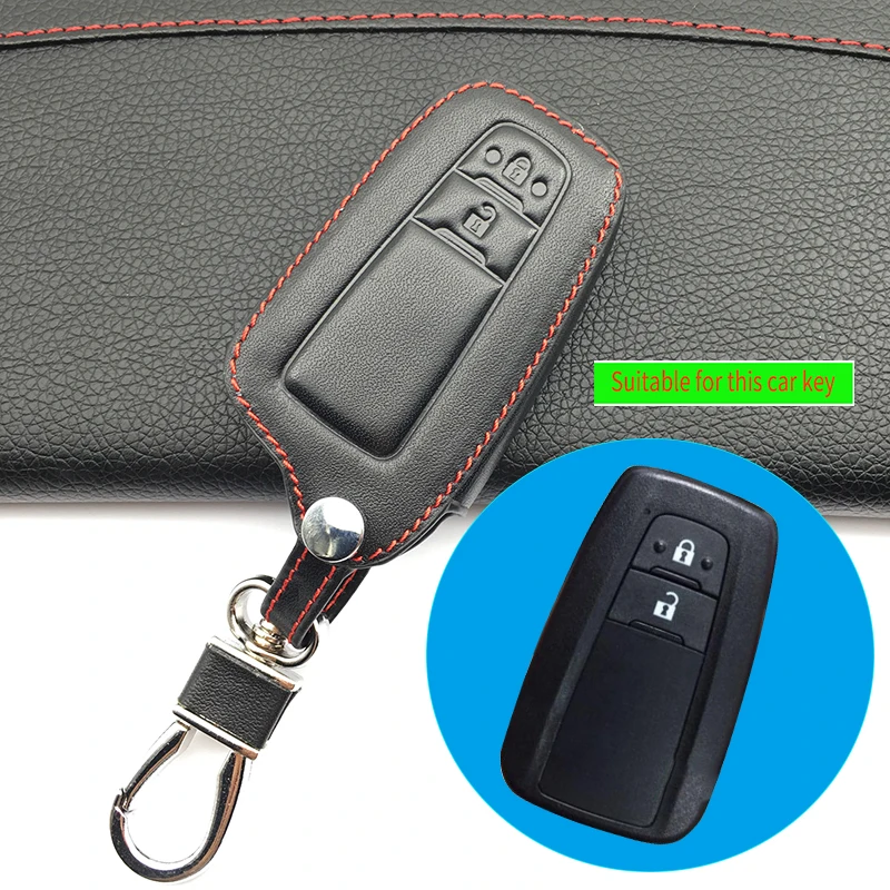 100 leather car key case car key cover For Toyota CHR C HR 2017 Prius
