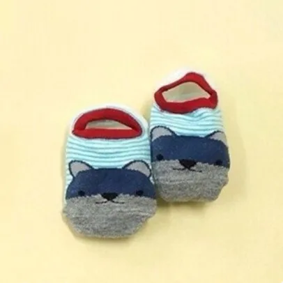 Bosudhsou/новые детские носки с персонажами из мультфильмов, нескользящие носки для детей 0-4 лет,, цвет на выбор, C20 - Цвет: Синий