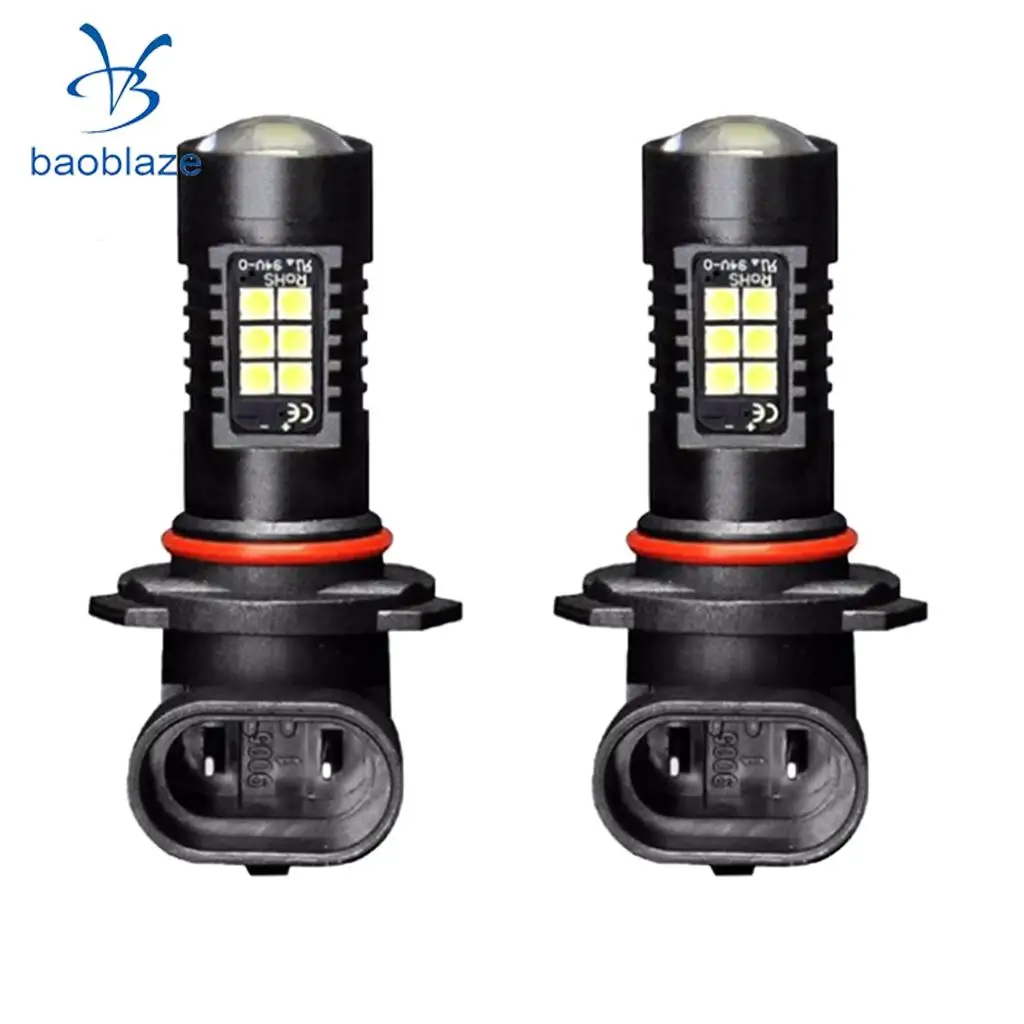 2pcs H10 21SMD Car LED White Fog Driving Light Bulbs Lamp DRL DC 12V-28V