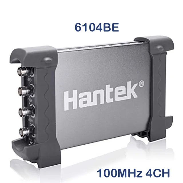 Best Offers 6104BE Handheld Digital Osciloscopio Automotive Diagnostic-tool Portable USB PC oscilloscope 100MHz 4 Channels 1Gsa/s 