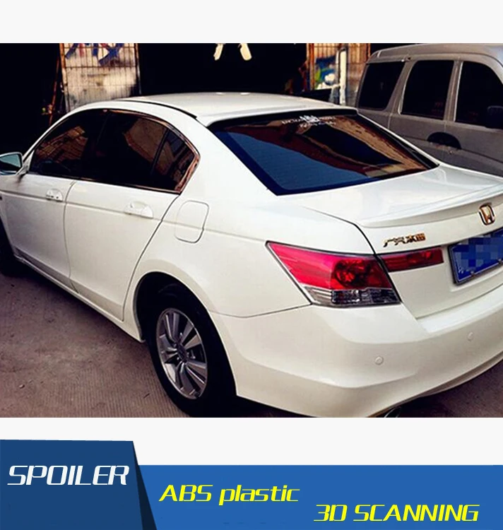 

For Honda Accord Roof Spoiler ABS Material Car Rear Wing Primer Color Rear Spoiler For Honda Accord Roof Spoiler 2008-2013