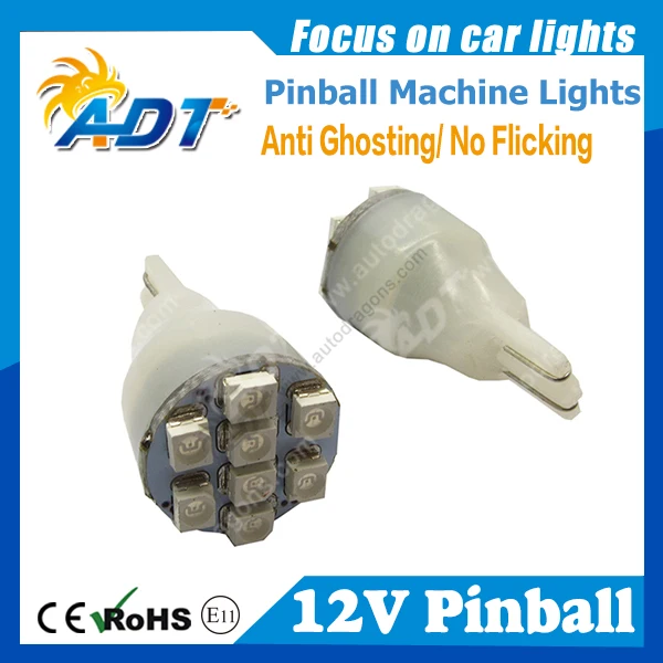 100 шт. пинбол светодиодные фонари DC/AC 12V13V 0 2 W 8 * SMD цвет в наличии T15 921 #906 Lager