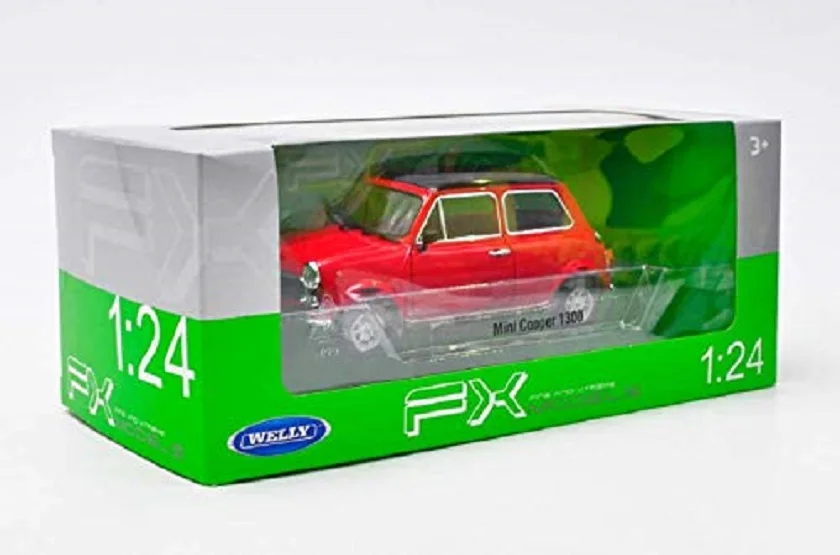 Welly 1:24 Mini Cooper 1300 модель спортивного гоночного автомобиля новая в коробке|Наземный