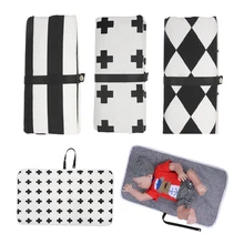 65x35 см детский портативный сменный коврик для смены подгузника для новорожденных матрас в подушка для детской коляски водонепроницаемый лист для младенцев 6 моделей