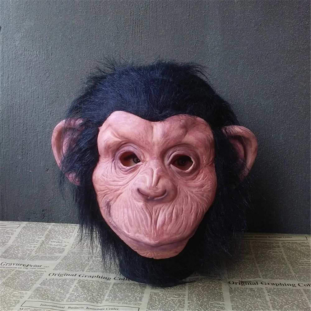 Маскарадная маска для Хэллоуина Rise of Planet the Apes gorilla костюмы с изображением короля