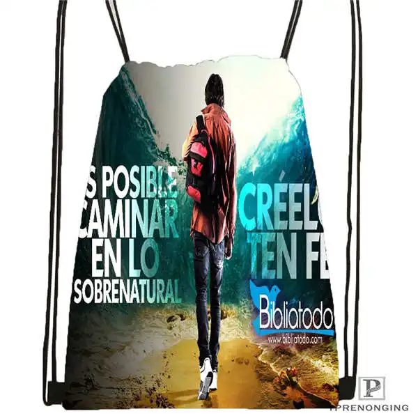 Custom Supernatural_Season_ походная сумка на шнурке Cute Daypack Kids Satchel(черная спинка) 31x40 cm#180612-02-6 - Цвет: Drawstring Backpack
