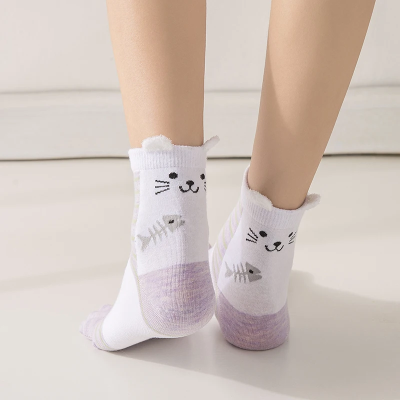 «Five Finger», «дышащие хлопковые носки впитывает пот и 5 носков носки Японии на резиновой подошве для маленьких детей; носки раздельные пальцы красочный