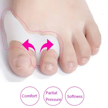 

2Pcs Pro Toe Bunion Corrector Resin Separators Protective Straightener Toes Bone Orthotics Orthopedic Supplies Foot Care