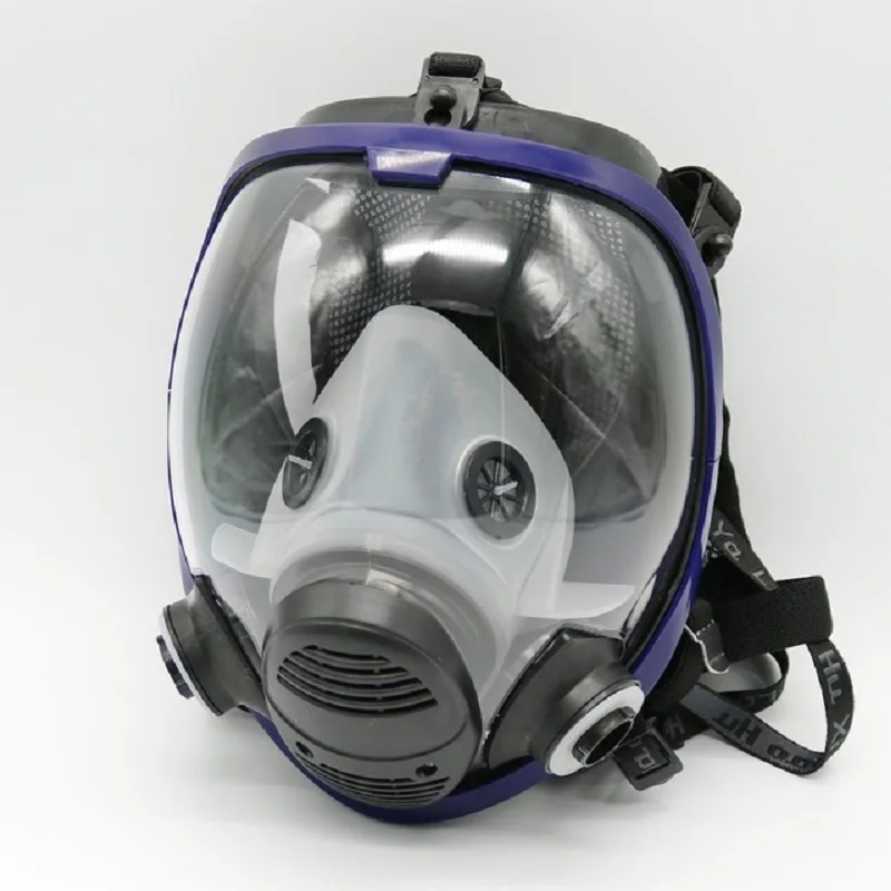 17 в 1 костюм для распыления краски химический противогаз такой же, как 6800 полная лицевая газовая маска формальдегид защита с фильтром хлопок - Цвет: WD6800-1