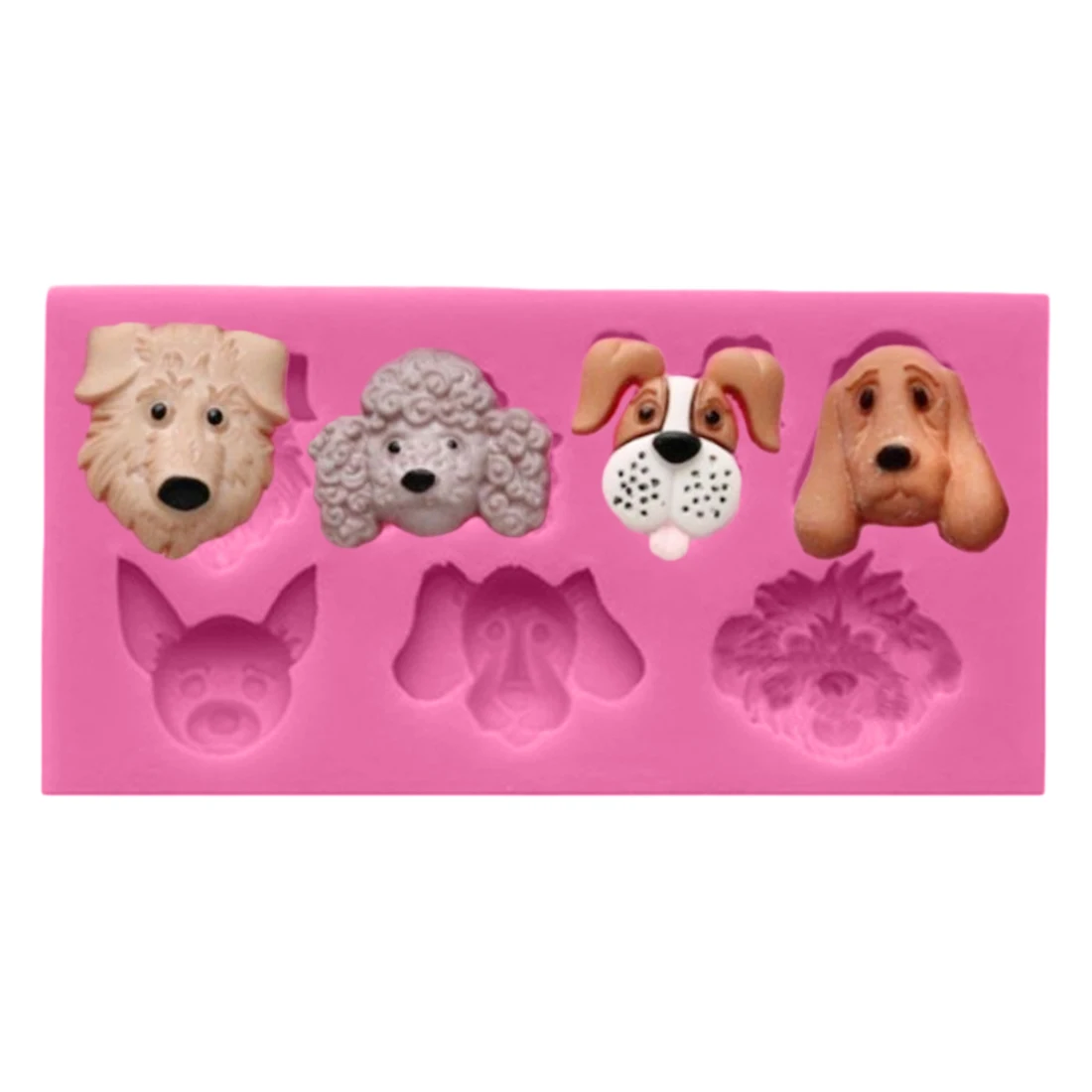 

Puppy Dog Silicone Cake Decoration Mold Animal Cupcake Making Modeling Chocolate Resin Sugarcraft Polymer Clay Mould