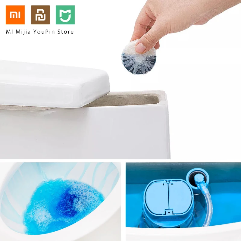 Xiaomi Clean-n-Fresh автоматический смывной Синий Очиститель для туалета пузырьковый дезодорирующий очиститель бытовой для ванной уборной очиститель