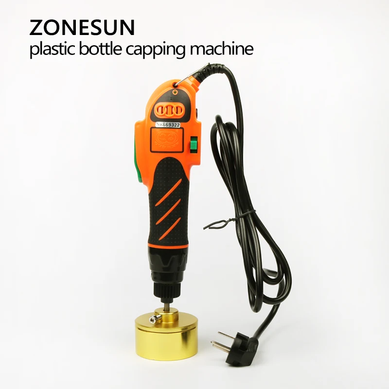 ZONESUN 110/220 В ручной инструмент для укупорки бутылок Пластиковая крышка винтовая