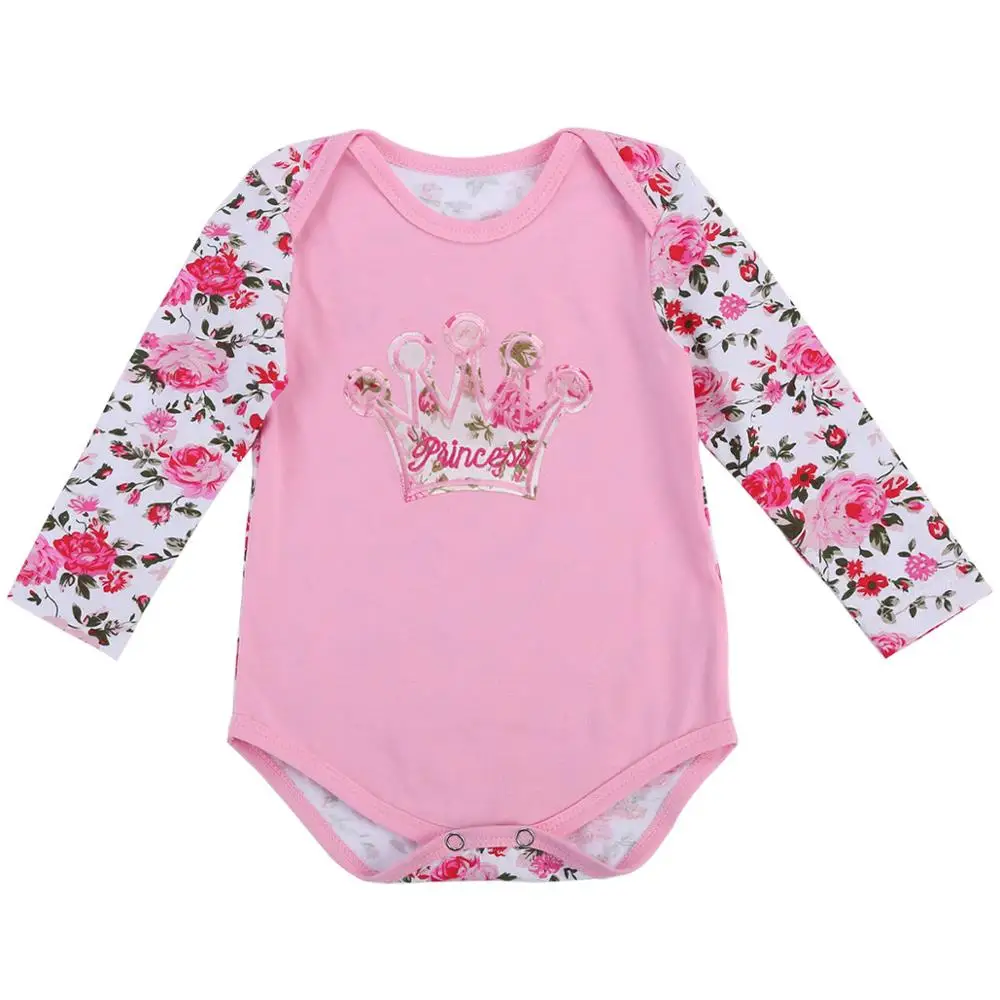Одежда для новорожденных на 1 день рождения г., осенний костюм для младенцев, крошечные хлопковые Близнецы комбенизон Детский боди с длинными рукавами Bebe Menina - Цвет: 7D1002
